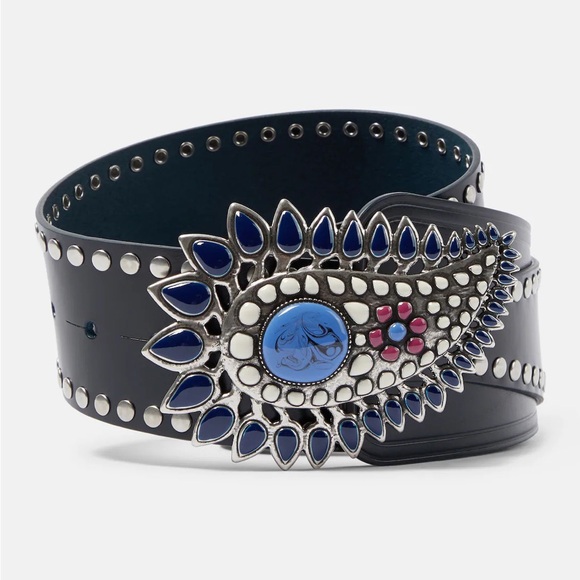 Isabel Marant Aliette embellished leather belt - Picture 1 of 6